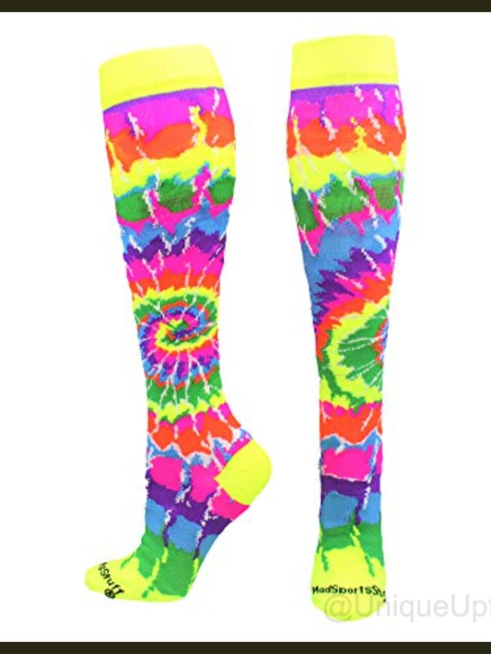 Tie Dye Over the Calf Athletic Socks for Softball Soccer Volleyball